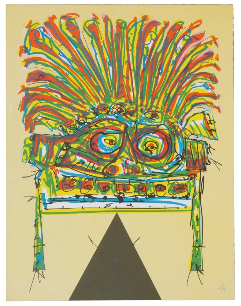 Lithograph Saura - India