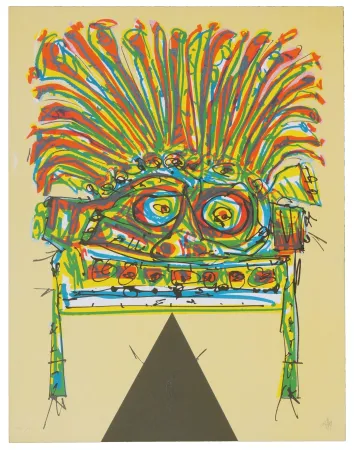 Lithograph Saura - India