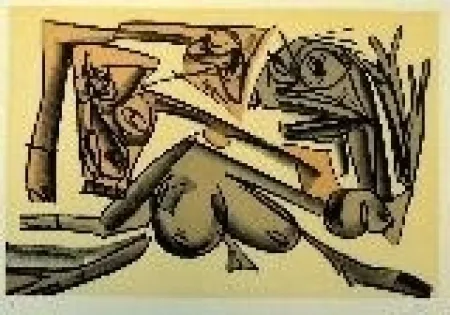 Lithograph Saura - Kafka 10