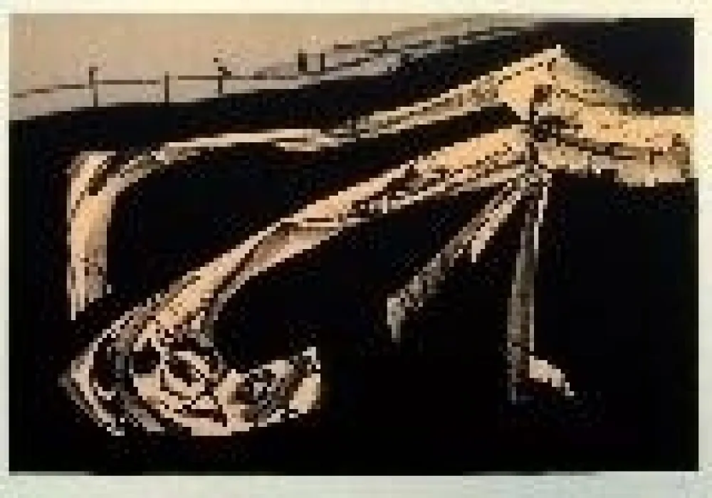 Lithograph Saura - Kafka 6