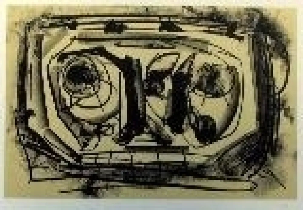 Lithograph Saura - Kafka 8