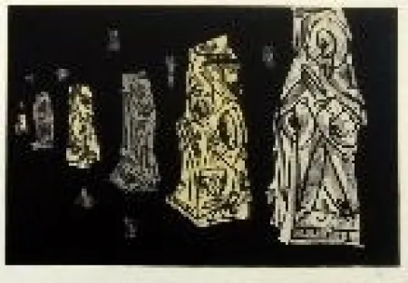 Lithograph Saura - Kafka 9