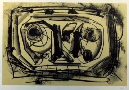 Lithograph Saura - Kafka