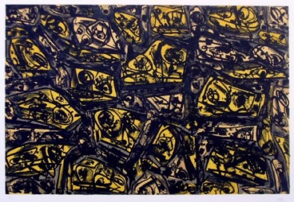 Lithograph Saura - Kafka