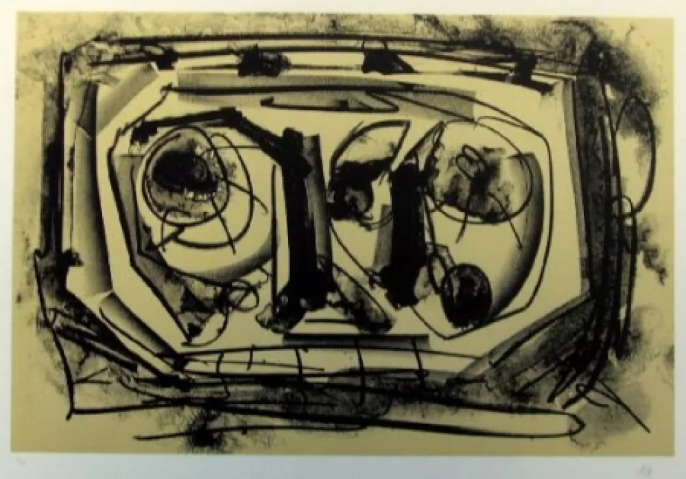 Lithograph Saura - Kafka