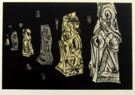 Lithograph Saura - Kafka II