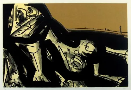 Lithograph Saura - Kafka III