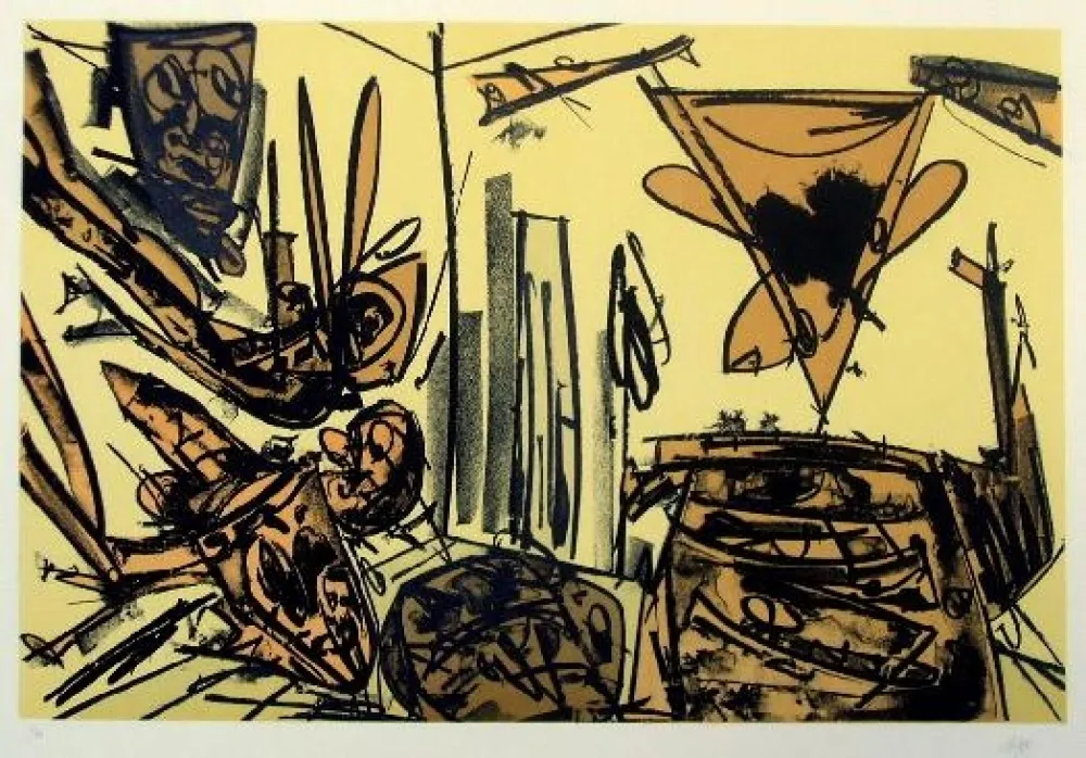 Lithograph Saura - Kafka IV