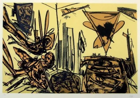 Lithograph Saura - Kafka IV