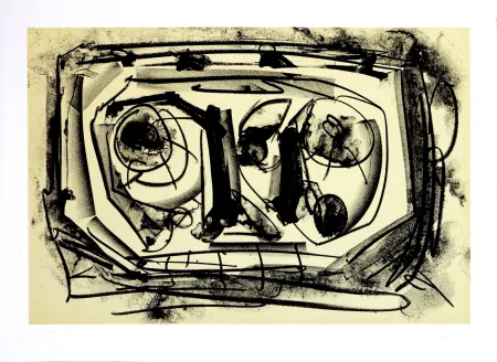 Lithograph Saura - Kafka - Tagebücher III