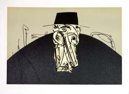 Lithograph Saura - Kafka - Tagebücher IX
