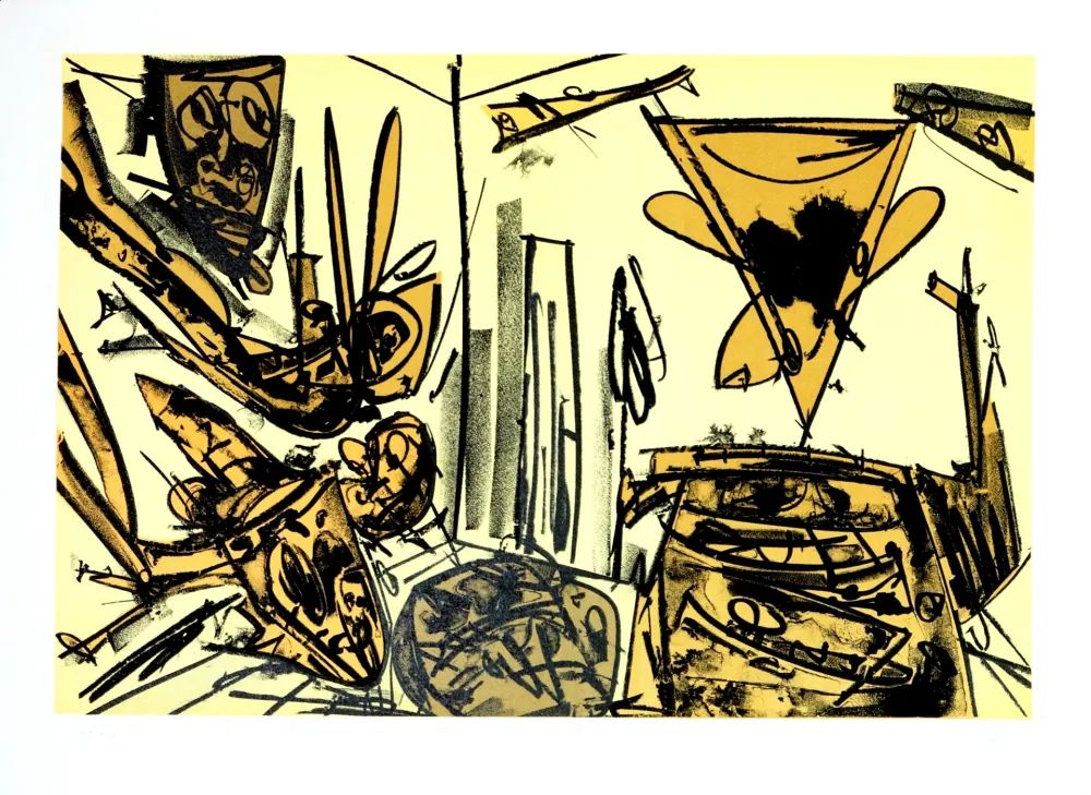 Lithograph Saura - Kafka - Tagebücher VI