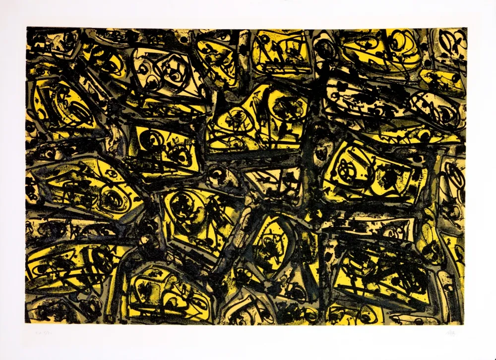 Lithograph Saura - Kafka - Tagebücher VII