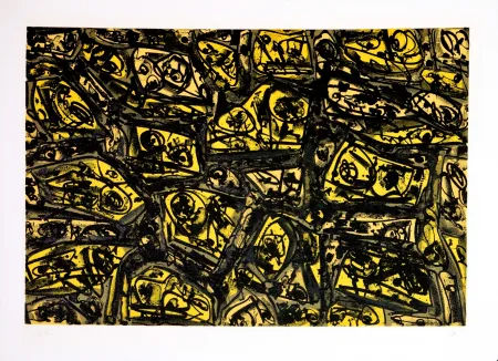 Lithograph Saura - Kafka - Tagebücher VII