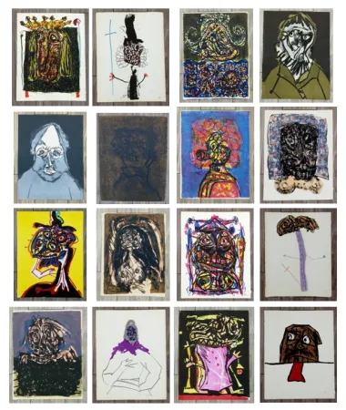 Lithograph Saura - La Historia de España