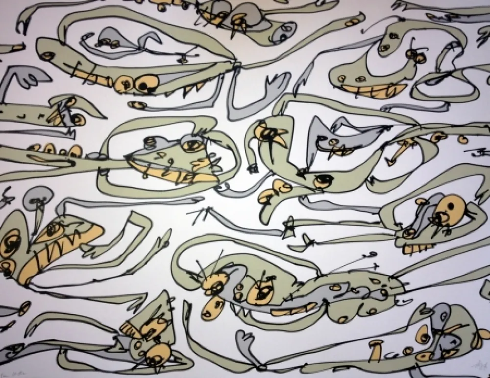 Lithograph Saura - LA PARESSE