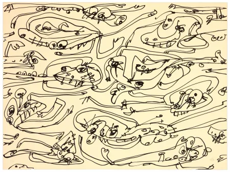 Lithograph Saura - La paresse