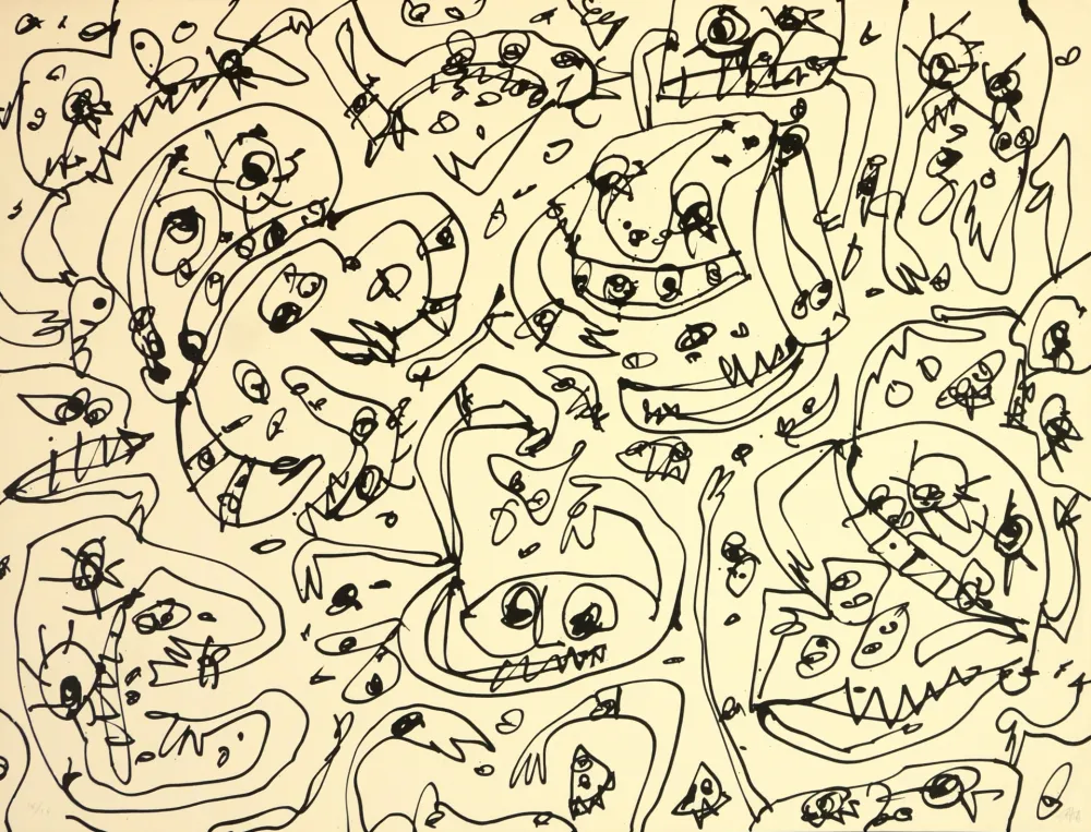 Lithograph Saura - L'Avarice