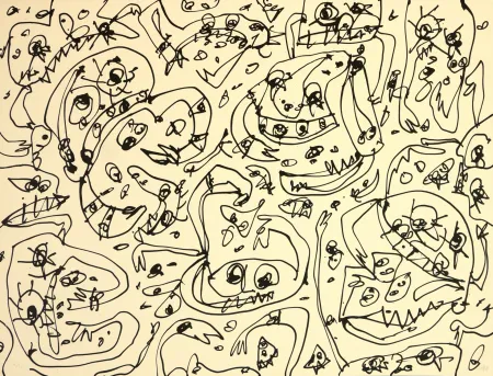 Lithograph Saura - L'Avarice