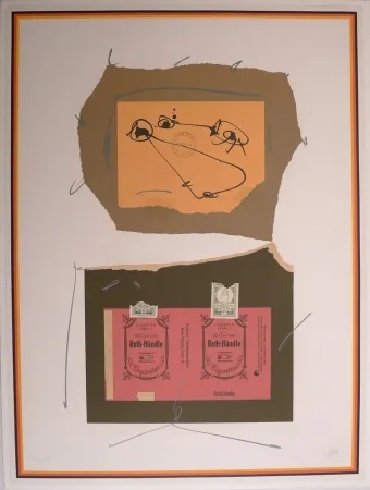 Lithograph Saura - Le Jardin des Nations: Gudula