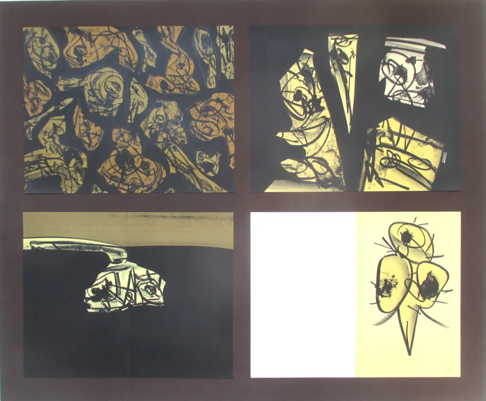 Lithograph Saura - L'enfer et les fleurs