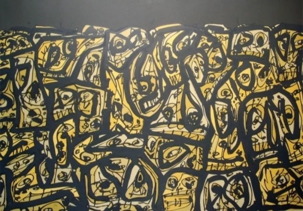 Lithograph Saura - Les gens