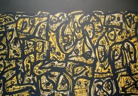 Lithograph Saura - Les gens