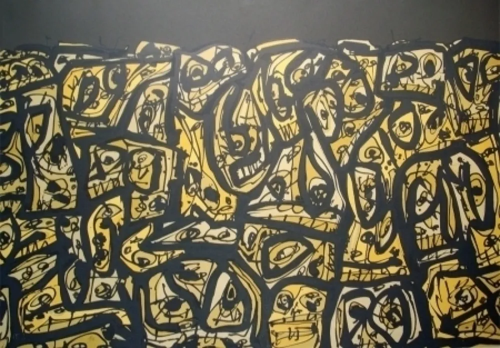 Lithograph Saura - Les Gens