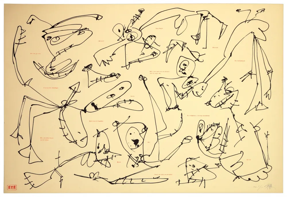 Lithograph Saura - Les quatre saisons, Été