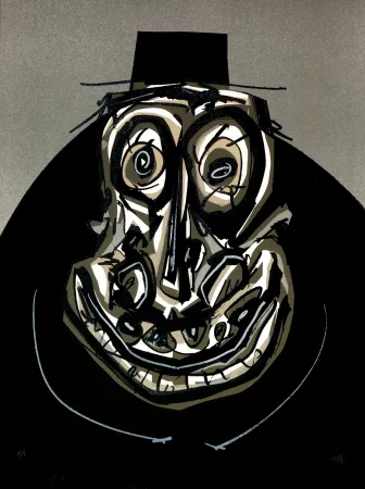 Lithograph Saura - Melanchton I, Une chaire d'ombre