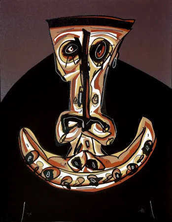 Lithograph Saura - Melanchton II, Une chaire d'ombre