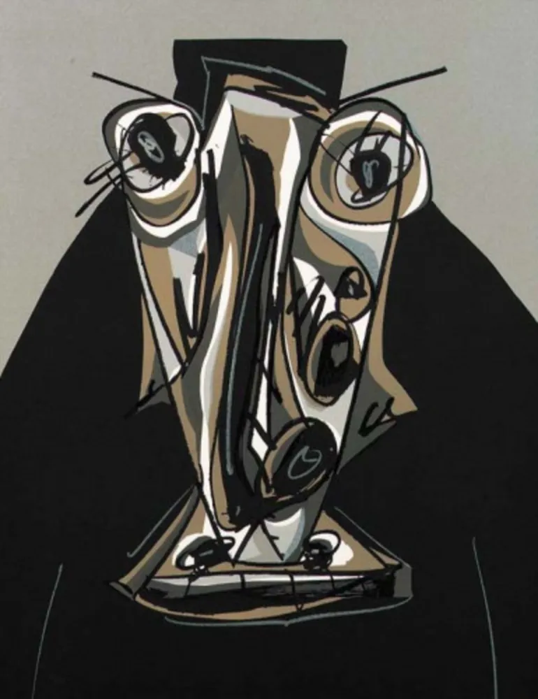 Lithograph Saura - Melanchton III