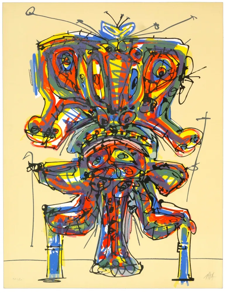 Lithograph Saura - Mendigo