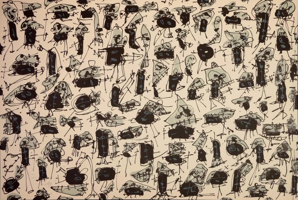 Lithograph Saura - Nombre de curés, Planches 5