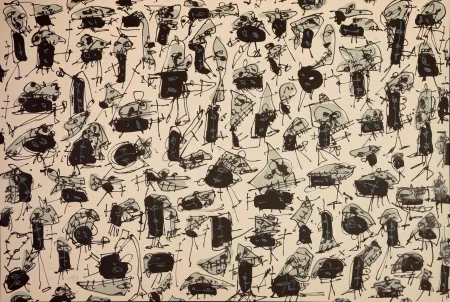 Lithograph Saura - Nombre de curés, Planches 5