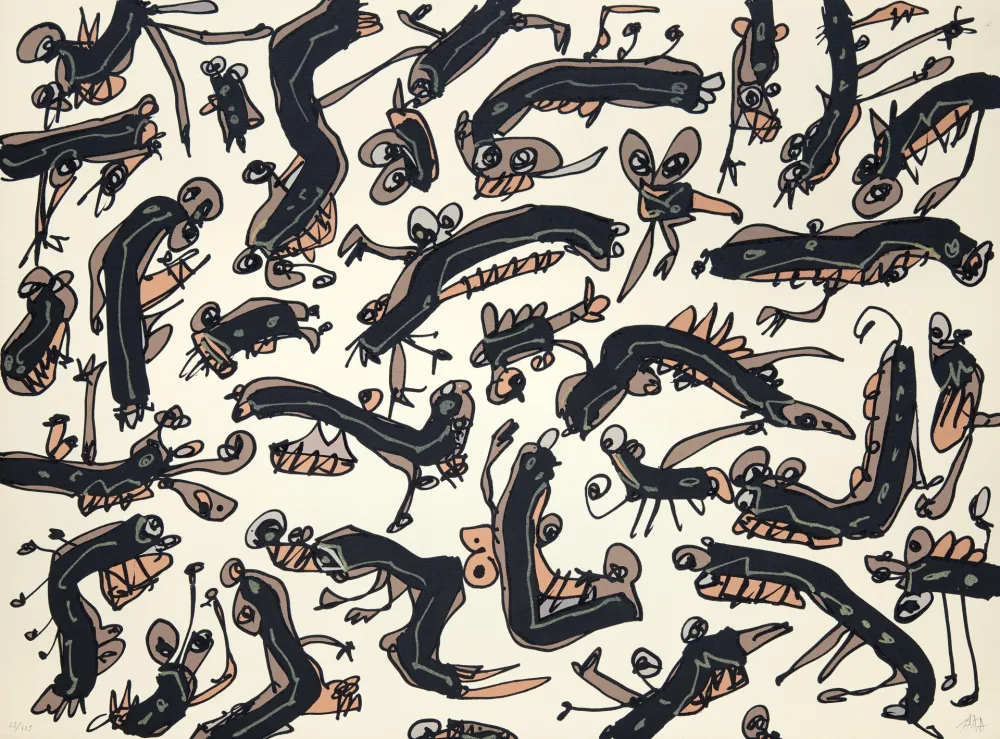 Lithograph Saura - Péchés capitaux 2 L'envie