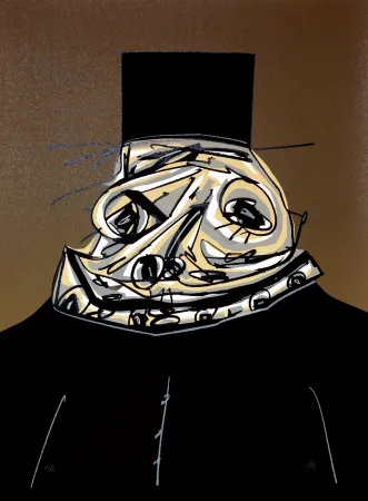 Lithograph Saura - Philippe II,  Une chaire d'ombre