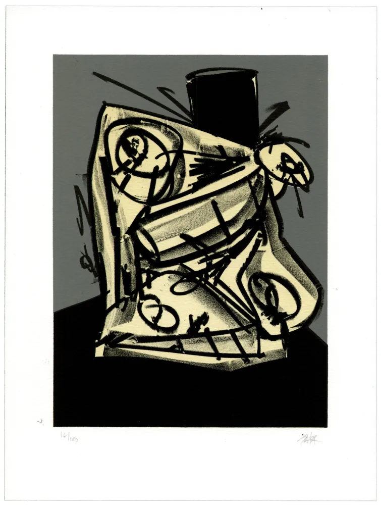 Lithograph Saura - Portrait II