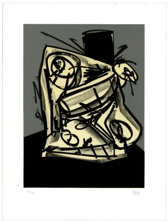 Lithograph Saura - Portrait II