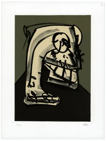 Lithograph Saura - Portrait III