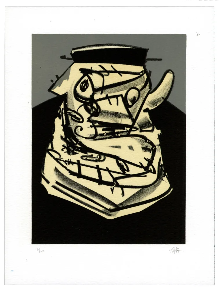 Lithograph Saura - Portrait IV