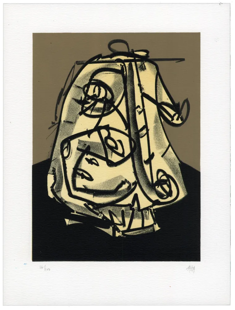 Lithograph Saura - Portrait V