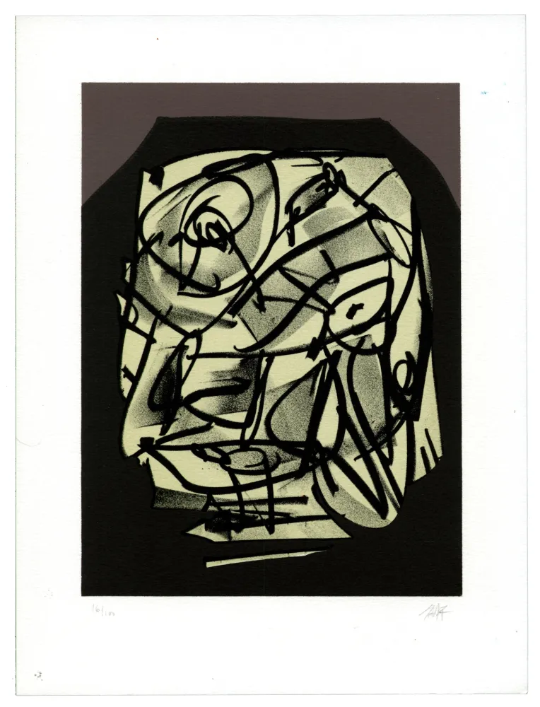 Lithograph Saura - Portrait VI