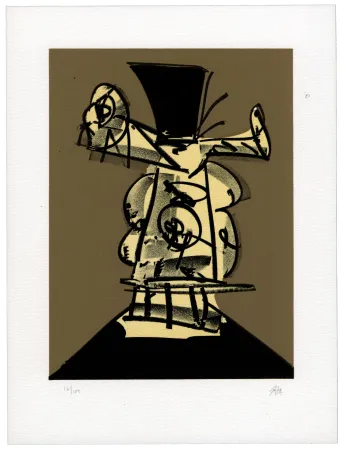 Lithograph Saura - Portrait VIII