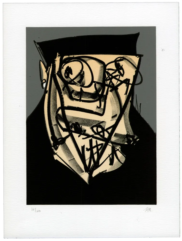 Lithograph Saura - Portrait XIV