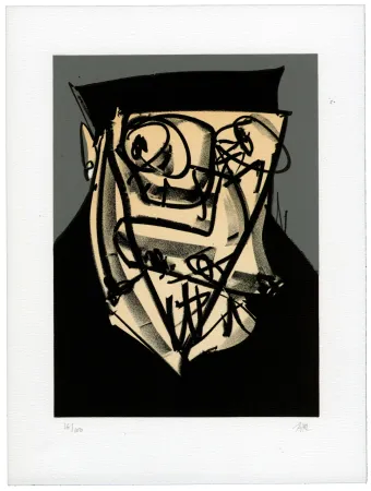 Lithograph Saura - Portrait XIV