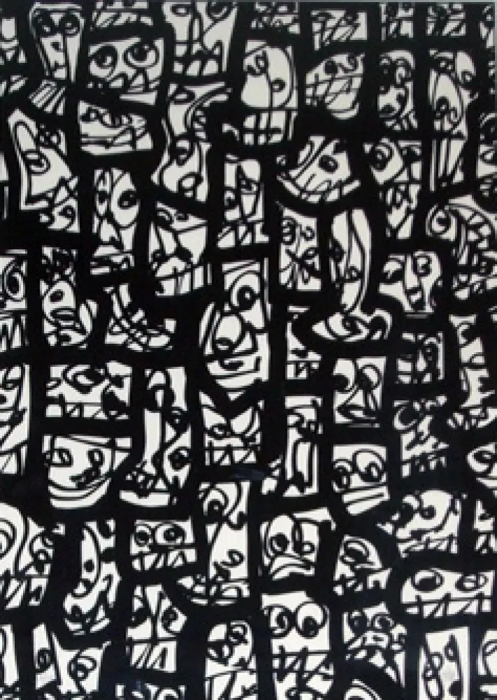 Screenprint Saura - Pour le peuple sud-africain