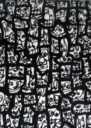 Screenprint Saura - Pour le peuple sud-africain