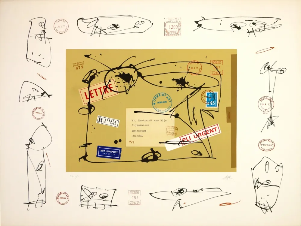 Lithograph Saura - Rembrandt Van Rijin