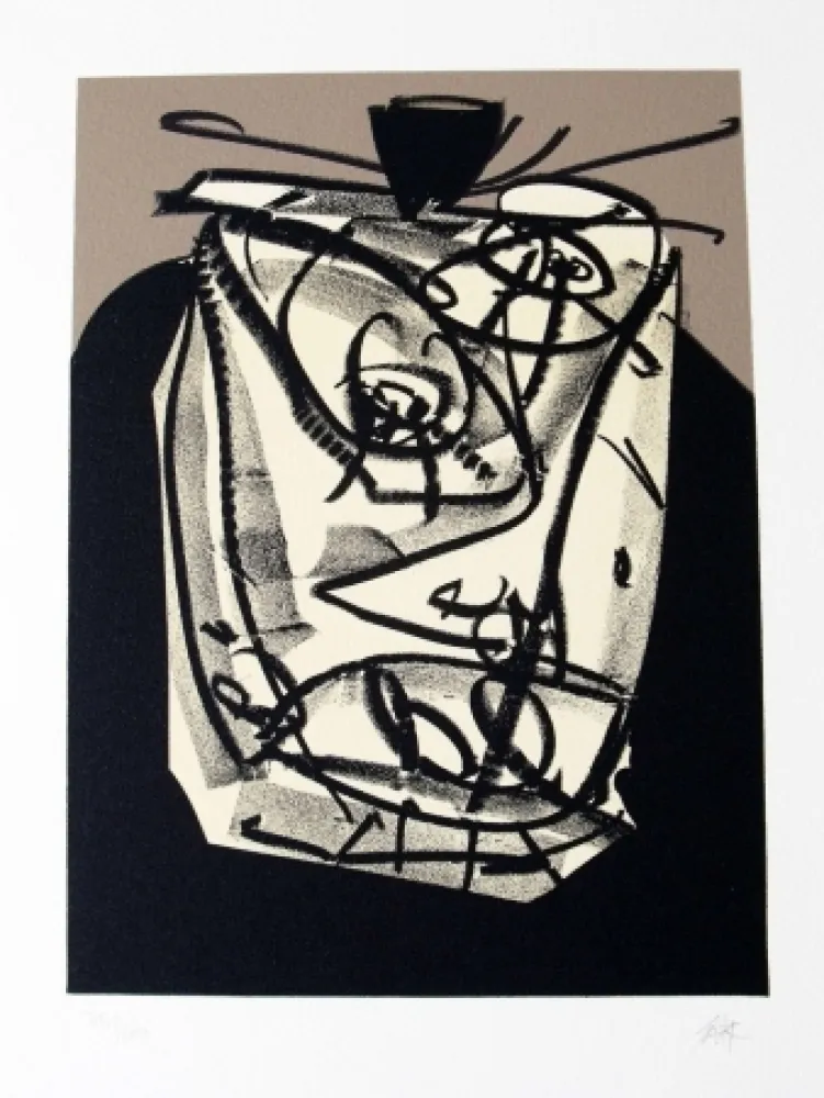 Lithograph Saura - Retrato